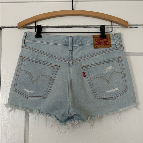 Levi's 501 Original Fit High Rise Shorts - Picture 2 of 7